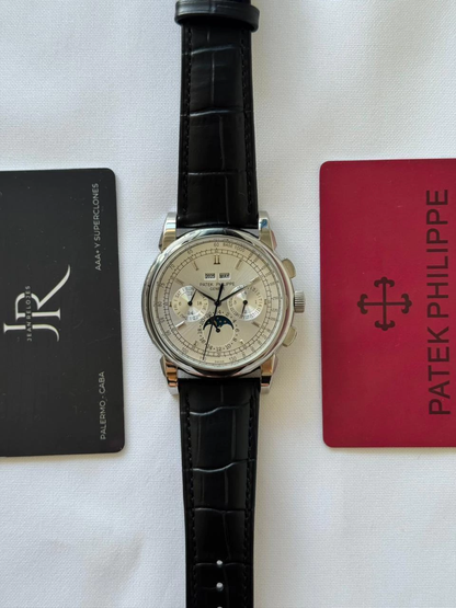 Patek Philippe Perpetual Calendar Cronógrafo (5A+) (SKU: 450)